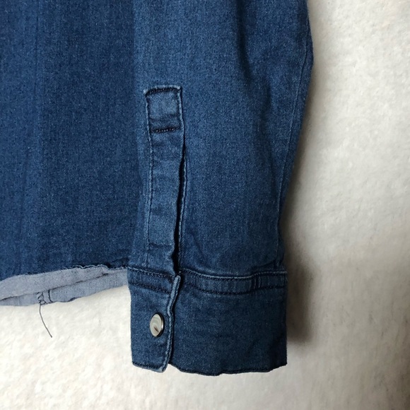 Ci Sono Faux denim Button down shirt - Picture 5 of 7